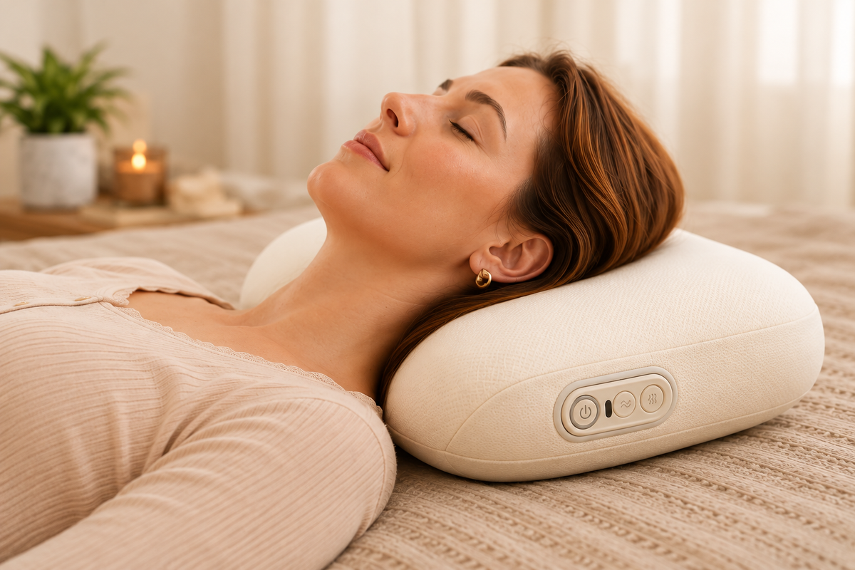 SOOTHE+ 3D Shiatsu Massage Sleeping Pillow